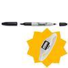 Sharpie Twin Tip Permanent Marker Alcohol-based Black Ref S